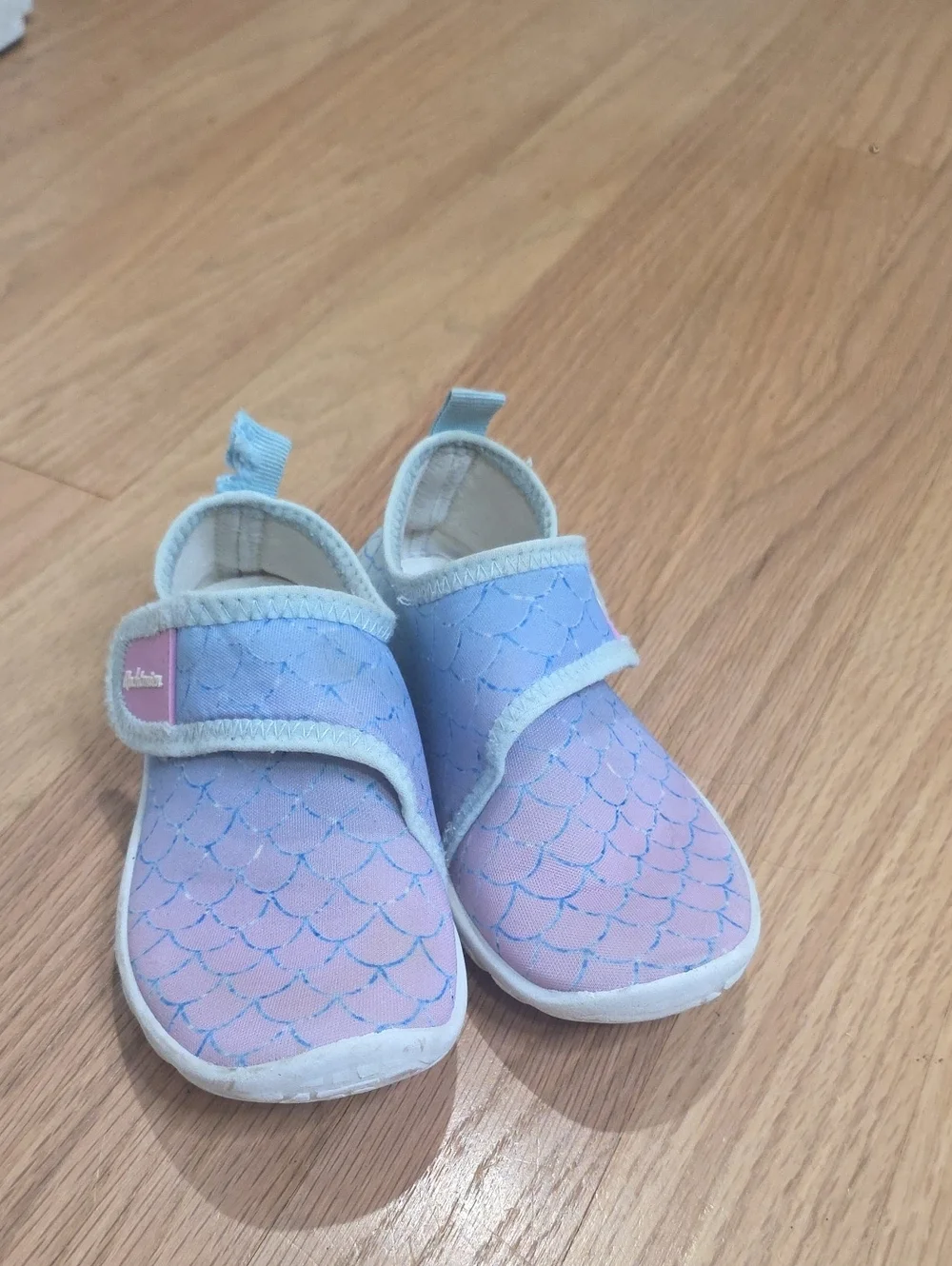 Baby Slip-On Walker Shoes in Pink & Lavender with Easy Velcro